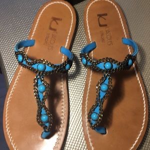 K.Jacques leather embellished sandals
